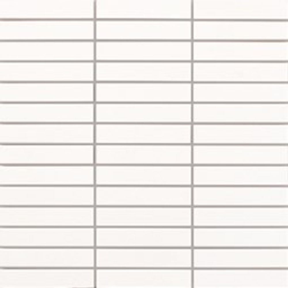 Mosaik white glossy 2x10