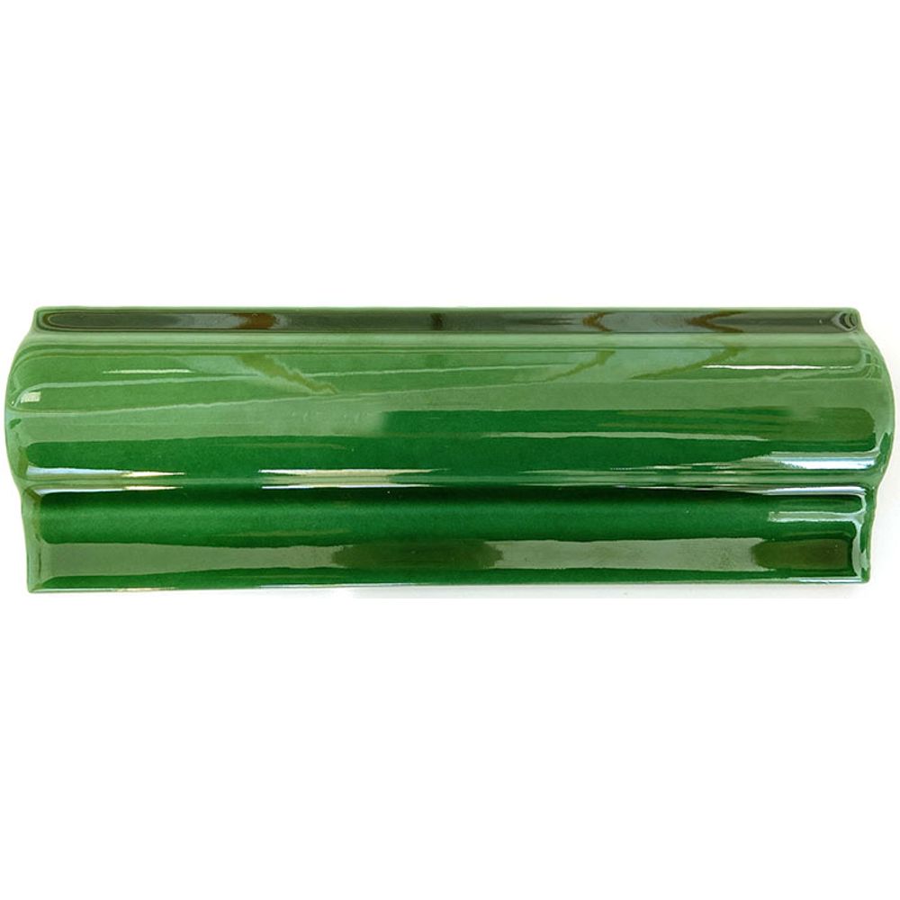 Klassisk bård grön blank 5x15