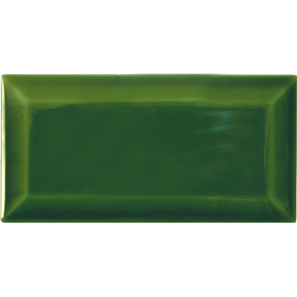 Klassisk fasad grön blank 7,5x15