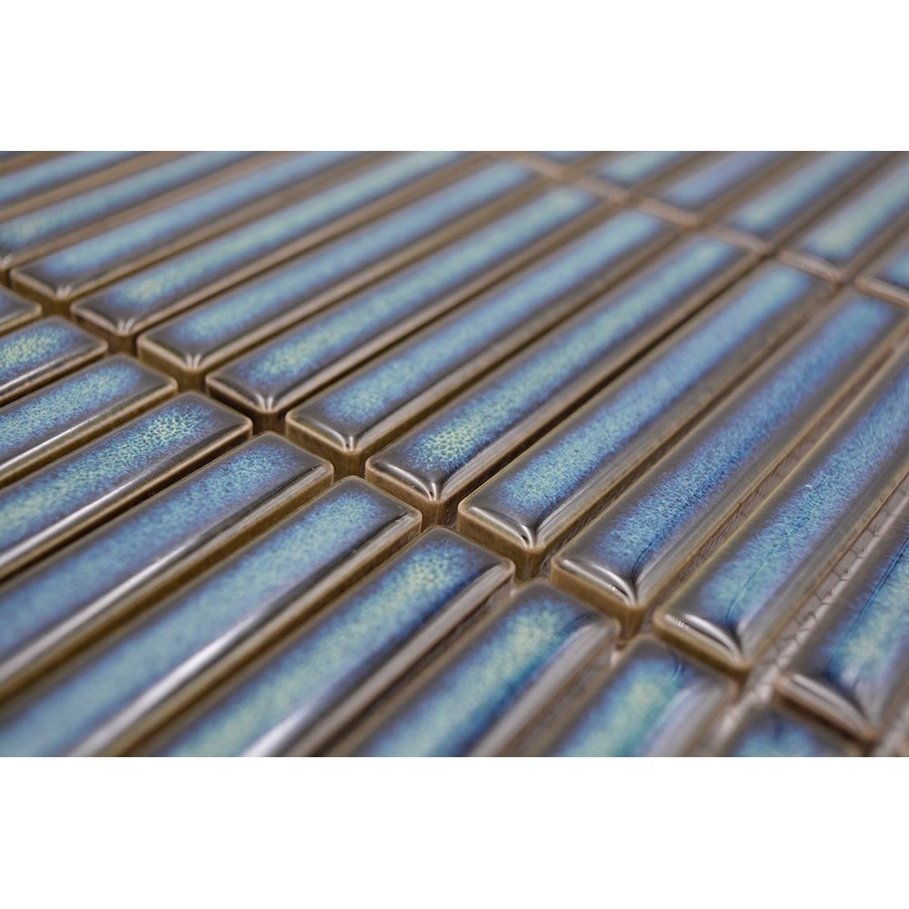 Mosaik sticks green gloss 1,2x9,8