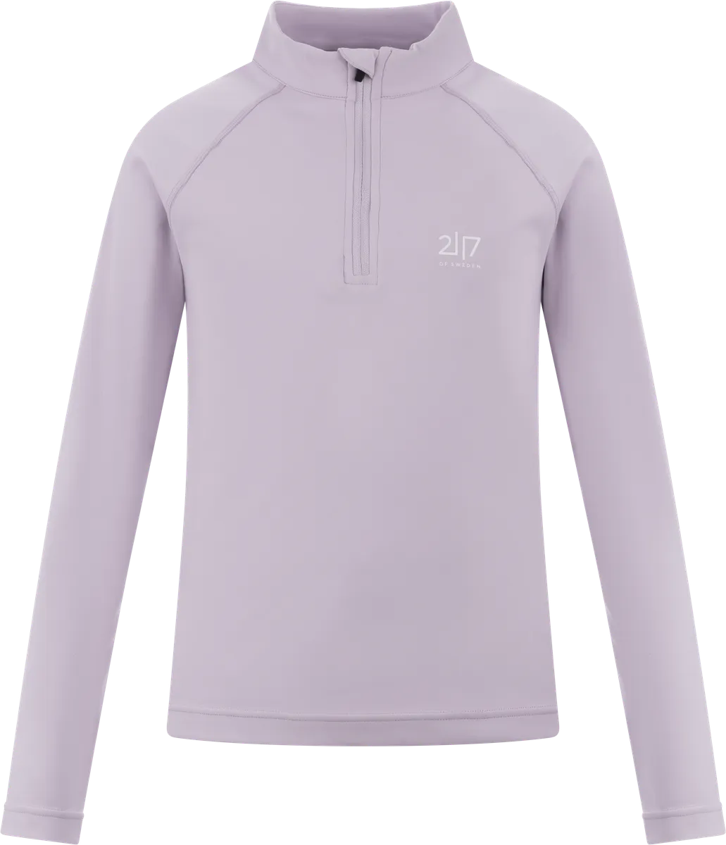 Undal stretchig mellanlagertröja med half zip Junior