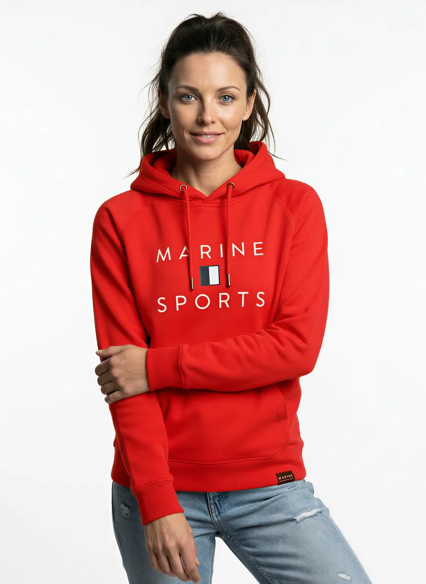 Sweater med luva