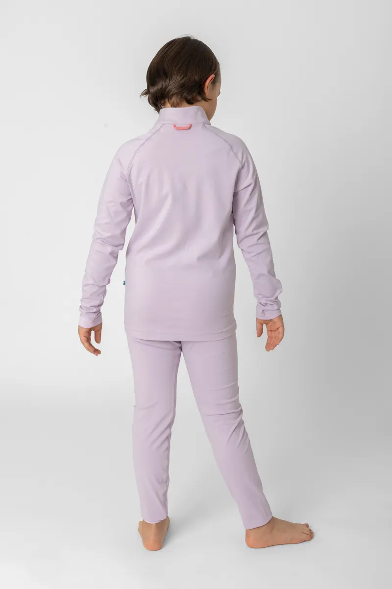 Undal stretchig mellanlagertröja med half zip Junior