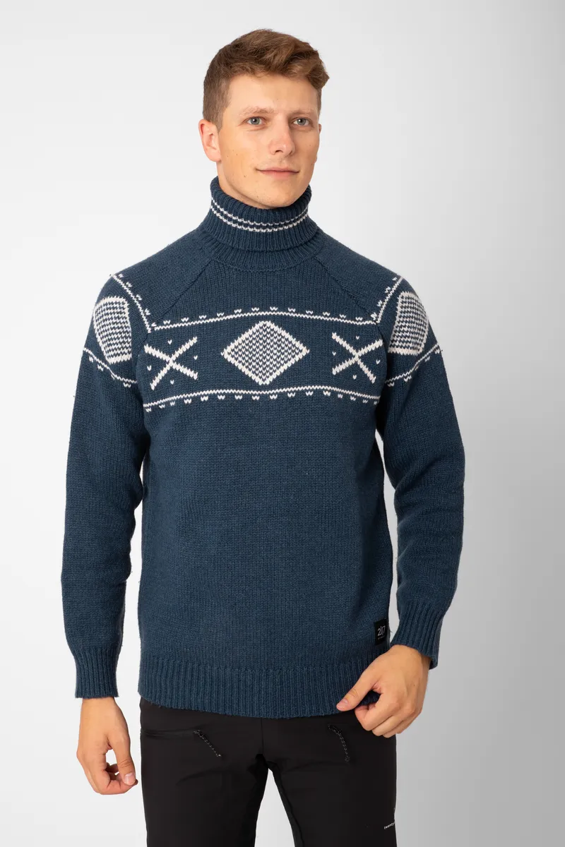 Undbyn stickad tröja Herr