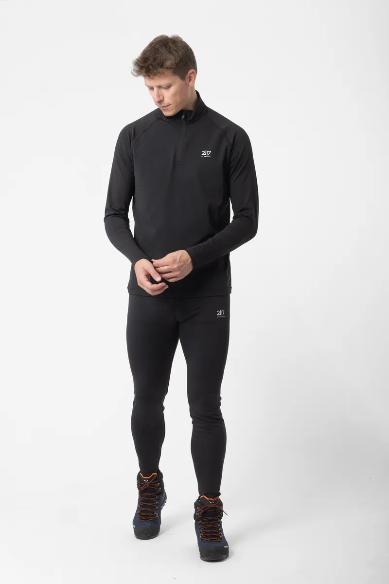 Undal stretchig mellanlager-half zip Herr