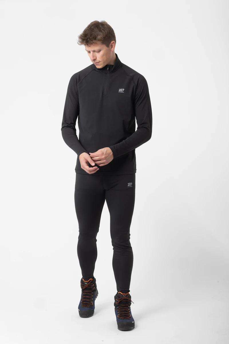 Undal stretchig mellanlager-half zip Herr