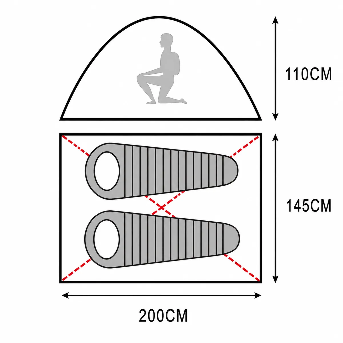 Tält Dome 2