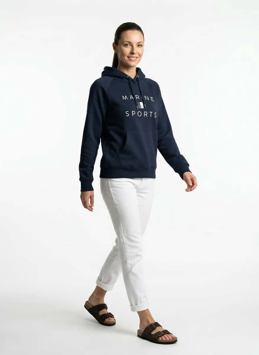 Sweater med luva