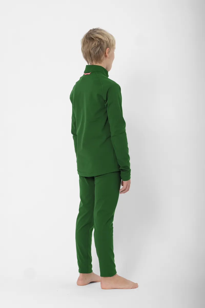Undal stretchig mellanlagertröja med half zip Junior