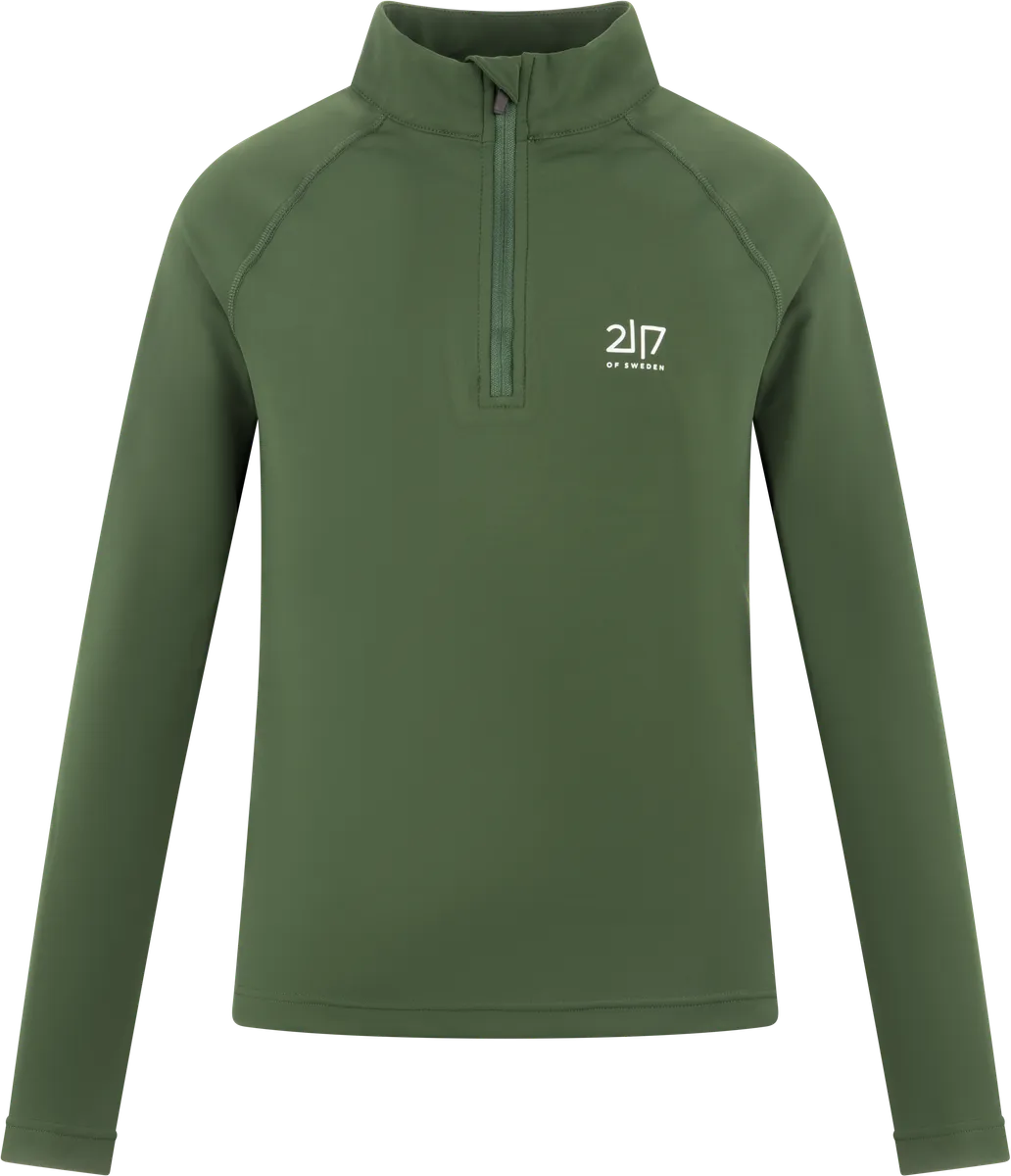 Undal stretchig mellanlagertröja med half zip Junior
