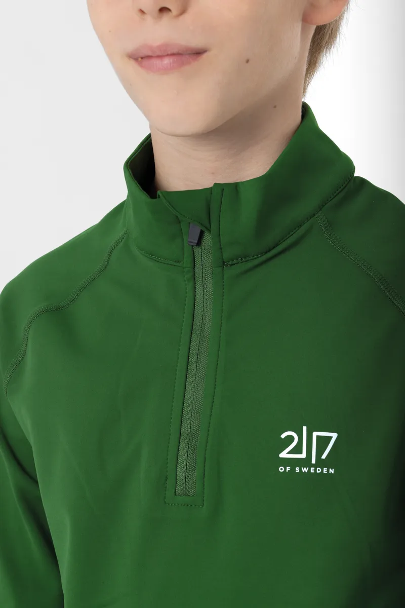 Undal stretchig mellanlagertröja med half zip Junior