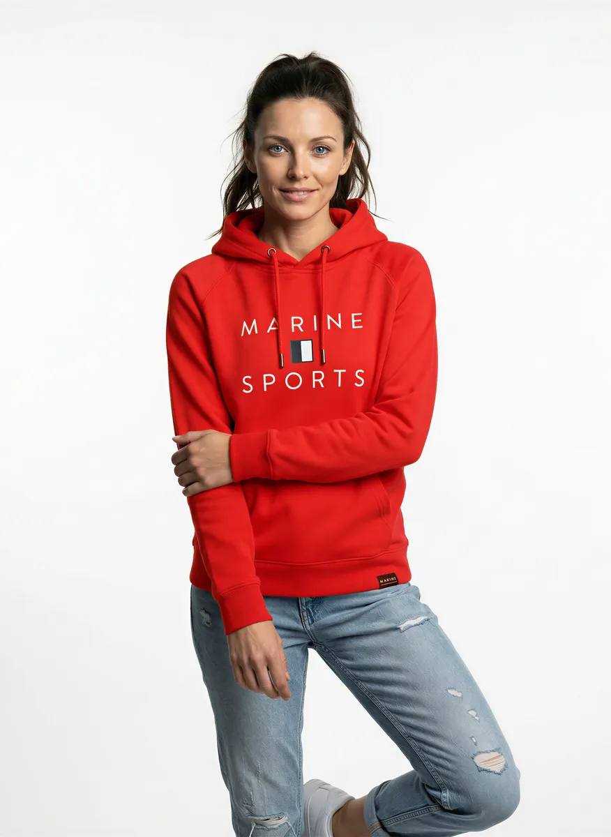 Sweater med luva